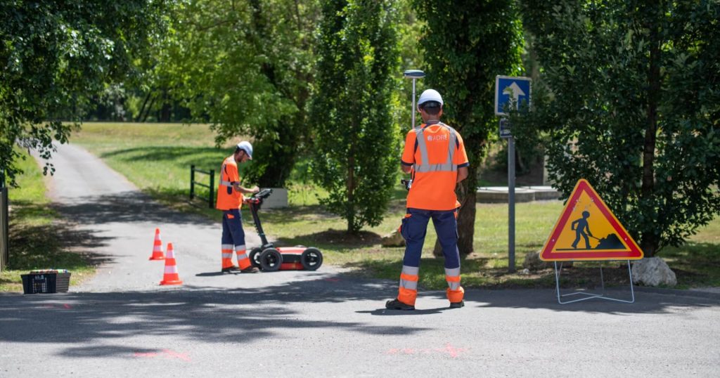 Détection de réseaux enterrés et géoréférencement