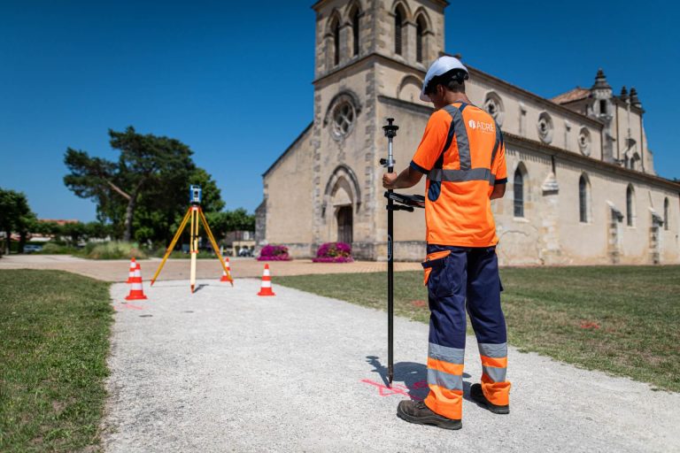 Géoréférencement après la détection de réseaux enterrés